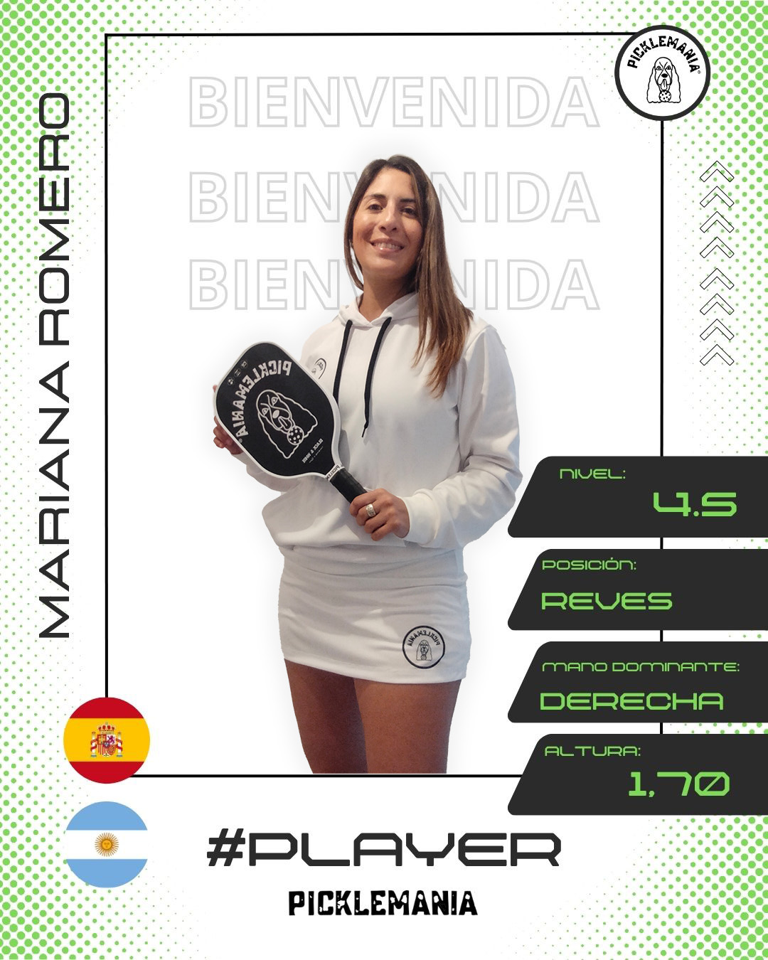 Jugador real en pista, en tensión antes de golpear